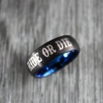 Ride or Die Rings, Ride or Die, Ride or Die Wedding Rings, Ride or Die Wedding Bands, Black Wedding Rings, Black Wedding Bands, Biker Rings