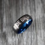 Ride or Die Rings, Ride or Die, Ride or Die Wedding Rings, Ride or Die Wedding Bands, Black Wedding Rings, Black Wedding Bands, Biker Rings - Image 4