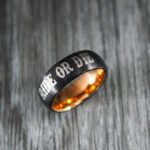 Ride or Die Rings, Ride or Die, Ride or Die Wedding Rings, Ride or Die Wedding Bands, Black Wedding Rings, Black Wedding Bands, Biker Rings - Image 4