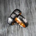 Ride or Die Rings, Ride or Die, Ride or Die Wedding Rings, Ride or Die Wedding Bands, Black Wedding Rings, Black Wedding Bands, Biker Rings - Image 3
