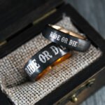 Ride or Die Rings, Ride or Die, Ride or Die Wedding Rings, Ride or Die Wedding Bands, Black Wedding Rings, Black Wedding Bands, Biker Rings - Image 6