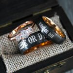 Ride or Die Rings, Ride or Die, Ride or Die Wedding Rings, Ride or Die Wedding Bands, Black Wedding Rings, Black Wedding Bands, Biker Rings
