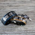 Ride or Die Rings, Ride or Die, Ride or Die Wedding Rings, Ride or Die Wedding Bands, Black Wedding Rings, Black Wedding Bands, Biker Rings