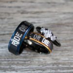 Ride or Die Rings, Ride or Die, Ride or Die Wedding Rings, Ride or Die Wedding Bands, Black Wedding Rings, Black Wedding Bands, Biker Rings