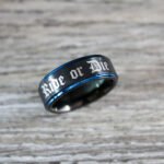 Ride or Die Ring, Ride or Die, Ride or Die Wedding Ring, Ride or Die Wedding Bands, Black Wedding Ring, Black Wedding Band, Biker Ring