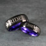 Ride or Die Rings, Ride or Die, Ride or Die Wedding Rings, Ride or Die Wedding Bands, Black Wedding Rings, Black Wedding Bands, Biker Rings