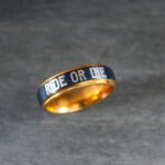Ride or Die Ring, Ride or Die, Ride or Die Wedding Ring, Ride or Die Wedding Bands, Black Wedding Ring, Black Wedding Band, Biker Ring - Image 4