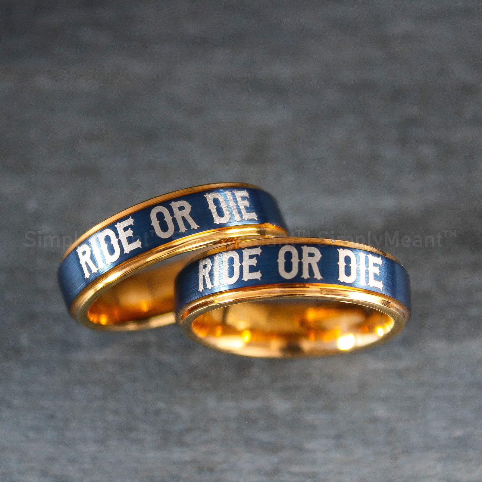 IMG_2039 Ride or Die Ring, Ride or Die, Ride or Die Wedding Ring, Ride or Die Wedding Bands, Black Wedding Ring, Black Wedding Band, Biker Ring - Image 1