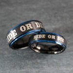 Ride or Die Rings, Ride or Die, Ride or Die Wedding Rings, Ride or Die Wedding Bands, Black Wedding Rings, Black Wedding Bands, Biker Rings