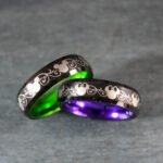 Mickey Mouse Rings, Mickey Mouse Wedding Bands, Matching Couple Rings