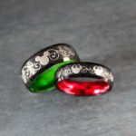 Mickey Mouse Rings, Mickey Mouse Wedding Bands, Matching Couple Rings
