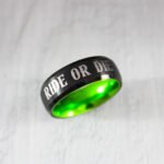 Ride or Die Rings, Ride or Die, Ride or Die Wedding Rings, Ride or Die Wedding Bands, Black Wedding Rings, Black Wedding Bands, Biker Rings - Image 3