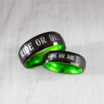 Ride or Die Rings, Ride or Die, Ride or Die Wedding Rings, Ride or Die Wedding Bands, Black Wedding Rings, Black Wedding Bands, Biker Rings