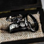 Ride or Die Rings, Ride or Die, Ride or Die Wedding Rings, Ride or Die Wedding Bands, Black Wedding Rings, Black Wedding Bands, Biker Rings