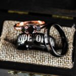 Ride or Die Rings, Ride or Die, Ride or Die Wedding Rings, Ride or Die Wedding Bands, Black Wedding Rings, Black Wedding Bands, Biker Rings