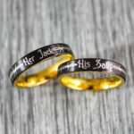 Her Jack His Sally Rings, Simply Meant To Be Wedding Bands, Couple Rings