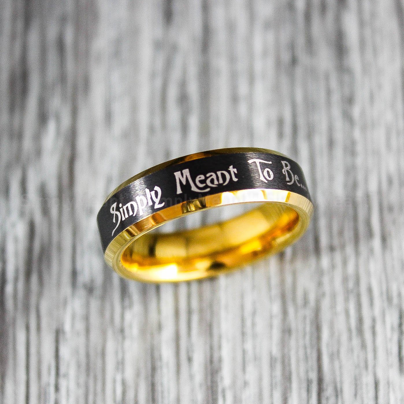 IMG_2116 Simply Meant To Be Ring, Simply Meant To Be Wedding Band, Yellow Gold Wedding Band - Image 1