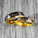 Simply Meant To Be Ring, Simply Meant To Be Wedding Band, Yellow Gold Wedding Band - Image 4