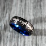 Barbed Wire Ring, Black Wedding Band, Barbed Wire Wedding Band, Biker Ring