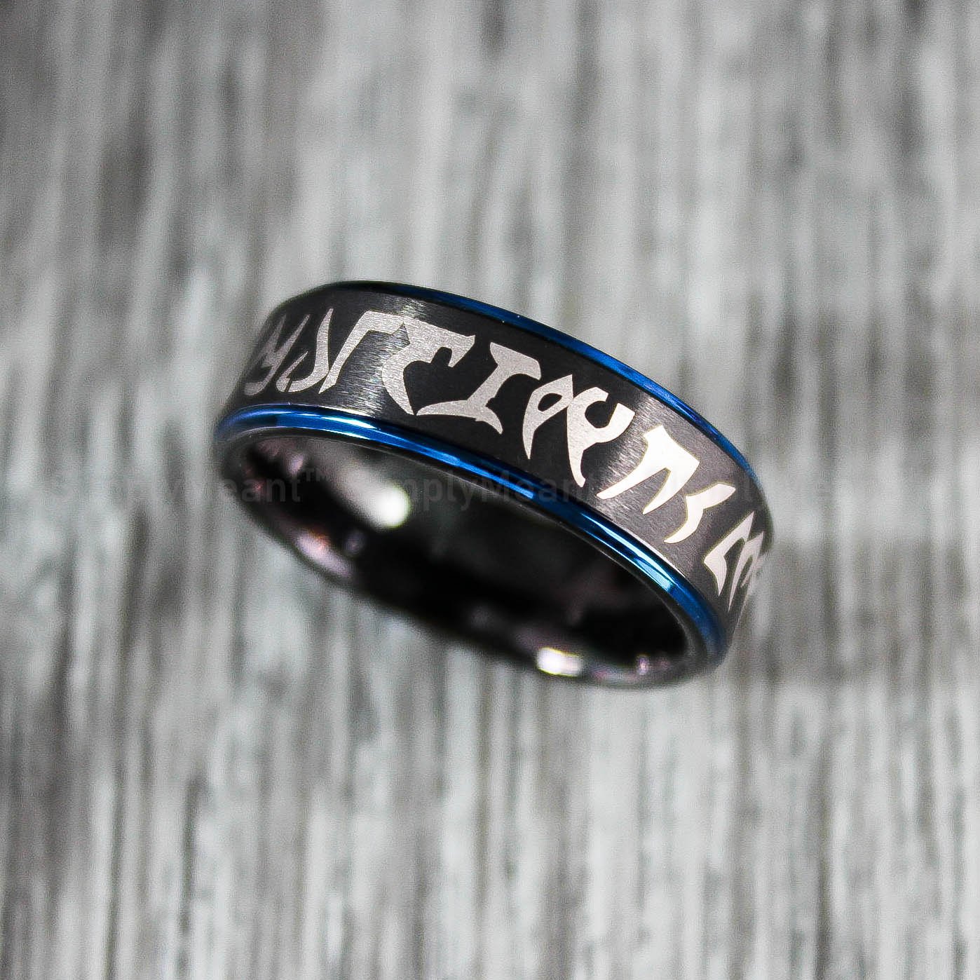 IMG_2128 Star Trek Wedding Ring, Klingon Ring, Starfleet Wedding Ring, Klingon Jewelry, Star Trek Ring - Image 1