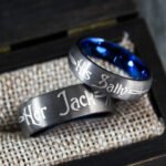 Her Jack His Sally Rings, Simply Meant To Be Wedding Bands, Couple Rings - Image 4