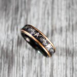 Star Trek Wedding Ring, Starfleet  Wedding Ring, Starfleet Jewelry, Star Trek Ring