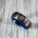 Star of David Ring, Judaica Jewelry, Star of David Wedding Band