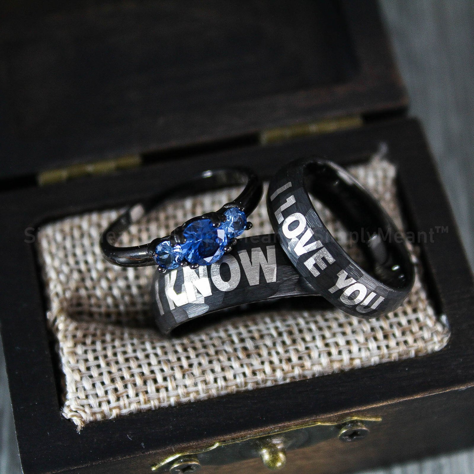 IMG_2178 I Love You I Know Wedding Rings, Star Wars Wedding Rings, Star Wars Jewelry, Star Wars Rings - Image 1