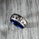 Praying Cowboys Ring, Cowboys Wedding Band, Praying Cowboys Wedding Band