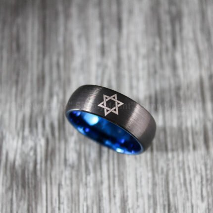 Star of David Ring, Judaica Jewelry, Star of David Wedding Band