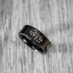 Dice Ring, Ace Of Spades Ring, Ace of Spades Wedding Band, Gaming Wedding Band, Poker Ring