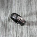 Fishing Ring, Bass Fishing Ring, Fishing Wedding Band, Fishing Jewelry