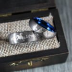 Her Cowboy His Angel Ring, Couple Wedding Bands, Cowboys Rings - Image 4