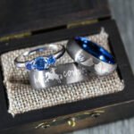 Her Cowboy His Angel Ring, Couple Wedding Bands, Cowboys Rings