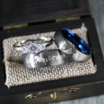 Her Cowboy His Angel Ring, Couple Wedding Bands, Cowboys Rings