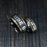 Ride or Die Rings, Ride or Die, Ride or Die Wedding Rings, Ride or Die Wedding Bands, Black Wedding Rings, Black Wedding Bands, Biker Rings - Image 3