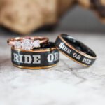 Ride or Die Rings, Ride or Die, Ride or Die Wedding Rings, Ride or Die Wedding Bands, Black Wedding Rings, Black Wedding Bands, Biker Rings