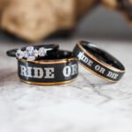 Ride or Die Rings, Ride or Die, Ride or Die Wedding Rings, Ride or Die Wedding Bands, Black Wedding Rings, Black Wedding Bands, Biker Rings