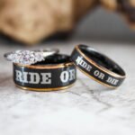 Ride or Die Rings, Ride or Die, Ride or Die Wedding Rings, Ride or Die Wedding Bands, Black Wedding Rings, Black Wedding Bands, Biker Rings
