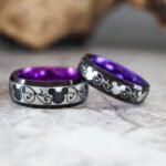 Mickey Mouse Rings, Mickey Mouse Wedding Bands, Matching Couple Rings