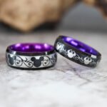 Mickey Mouse Rings, Mickey Mouse Wedding Bands, Matching Couple Rings - Image 4