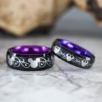 Mickey Mouse Rings, Mickey Mouse Wedding Bands, Matching Couple Rings