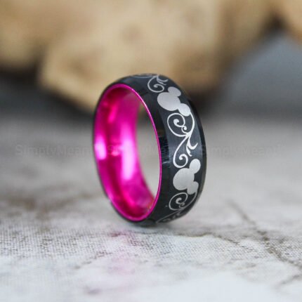 Mickey Mouse Ring, Mickey Mouse Wedding Band, Disney Ring, Disney Jewelry