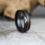 Wolves Ring, Howling Wolves Wedding Band, Wolf Jewelry, Hunting Ring