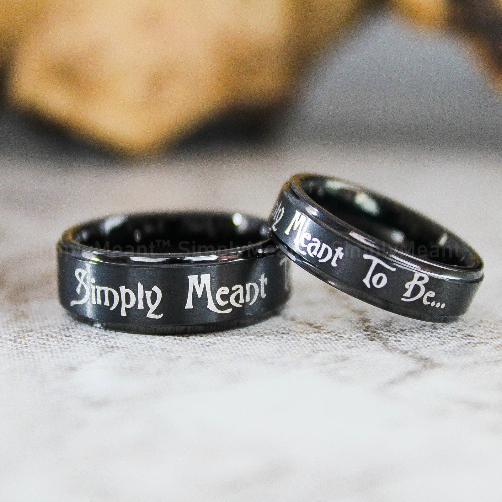 IMG_2264 Simply Meant To Be Rings, Simply Meant To Be Wedding Bands, Couple Rings - Image 1