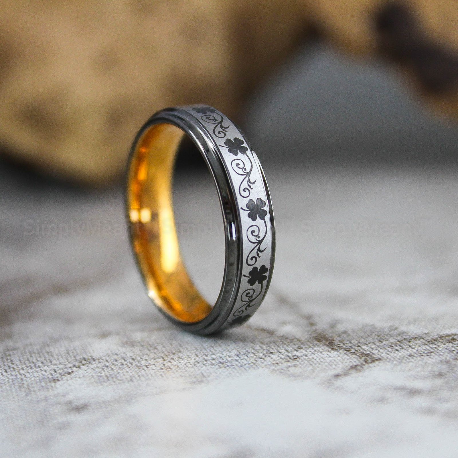 IMG_2286 Irish Ring, Clover Ring, Shamrock Ring, Irish Jewelry, Celtic Ring, St. Patrick's Day Gift - Image 1