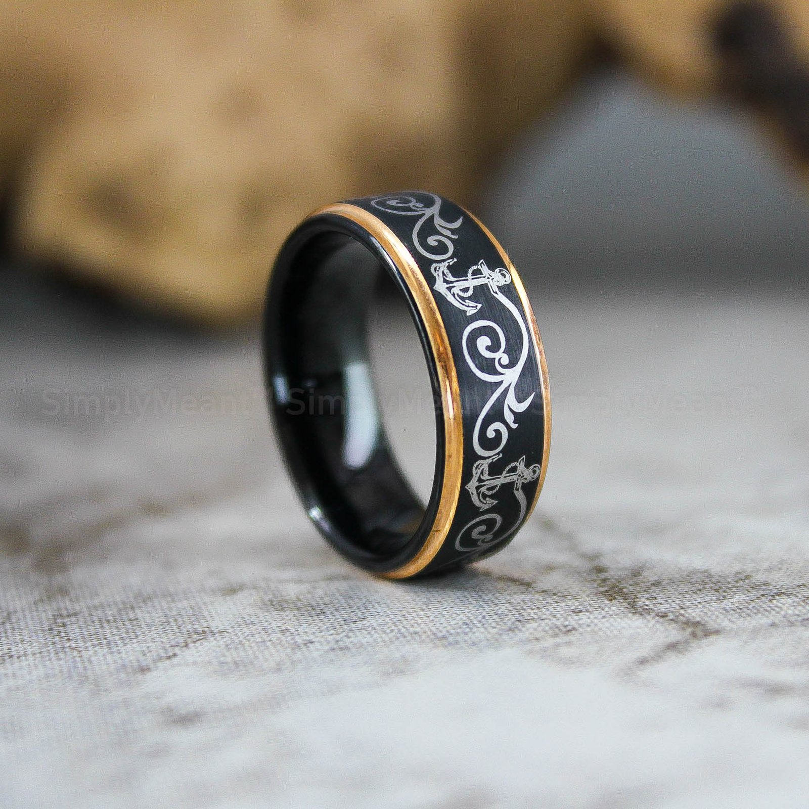 IMG_2287 Anchor Wedding Ring, Nautical Wedding Ring, Anchor Jewelry, Anchor Ring - Image 1