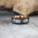 Ride or Die Ring, Ride or Die, Ride or Die Wedding Rings, Ride or Die Wedding Band, Black Wedding Ring, Black Wedding Band, Biker Ring
