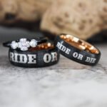 Ride or Die Rings, Ride or Die, Ride or Die Wedding Rings, Ride or Die Wedding Bands, Black Wedding Rings, Black Wedding Bands, Biker Rings