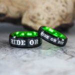 Ride or Die Ring, Ride or Die, Ride or Die Wedding Rings, Ride or Die Wedding Band, Black Wedding Ring, Black Wedding Band, Biker Ring - Image 4